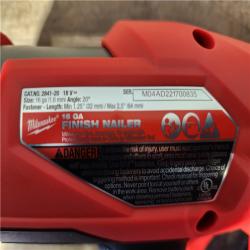 HOUSTON LOCATION - AS-IS (APPEARS LIKE NEW) Milwaukee FUEL 18-Volt Lithium-Ion Brushless Cordless Gen II 16-Gauge Angled Finish Nailer (Tool-Only)