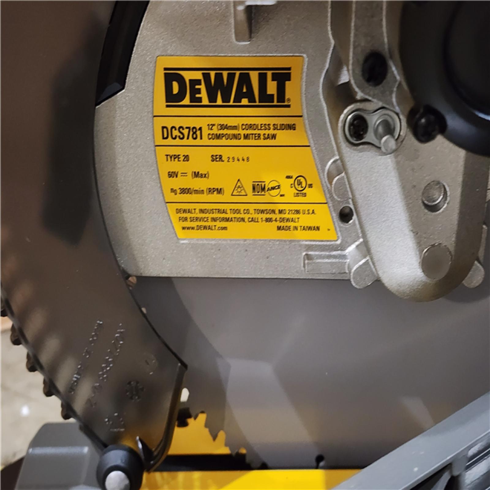 HOUSTON LOCATION - AS-IS DEWALT 60V Lithium-Ion 12 in. Cordless Sliding Miter Saw (Tool Only)