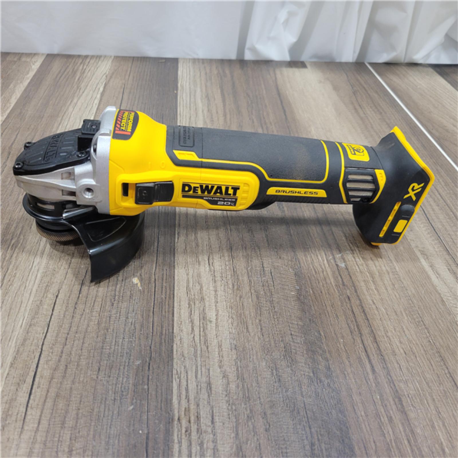 AS-IS DeWalt DCG405B 20V Max XR 4.5-Inch Slide Switch Small Angle Grinder (Tool Only)