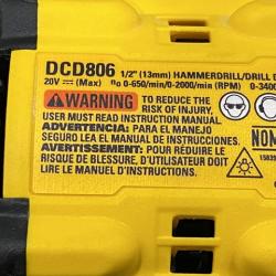 AS-IS DEWALT 20V XR Brushless Cordless 1/2 in. Hammer Drill (Tool-Only)