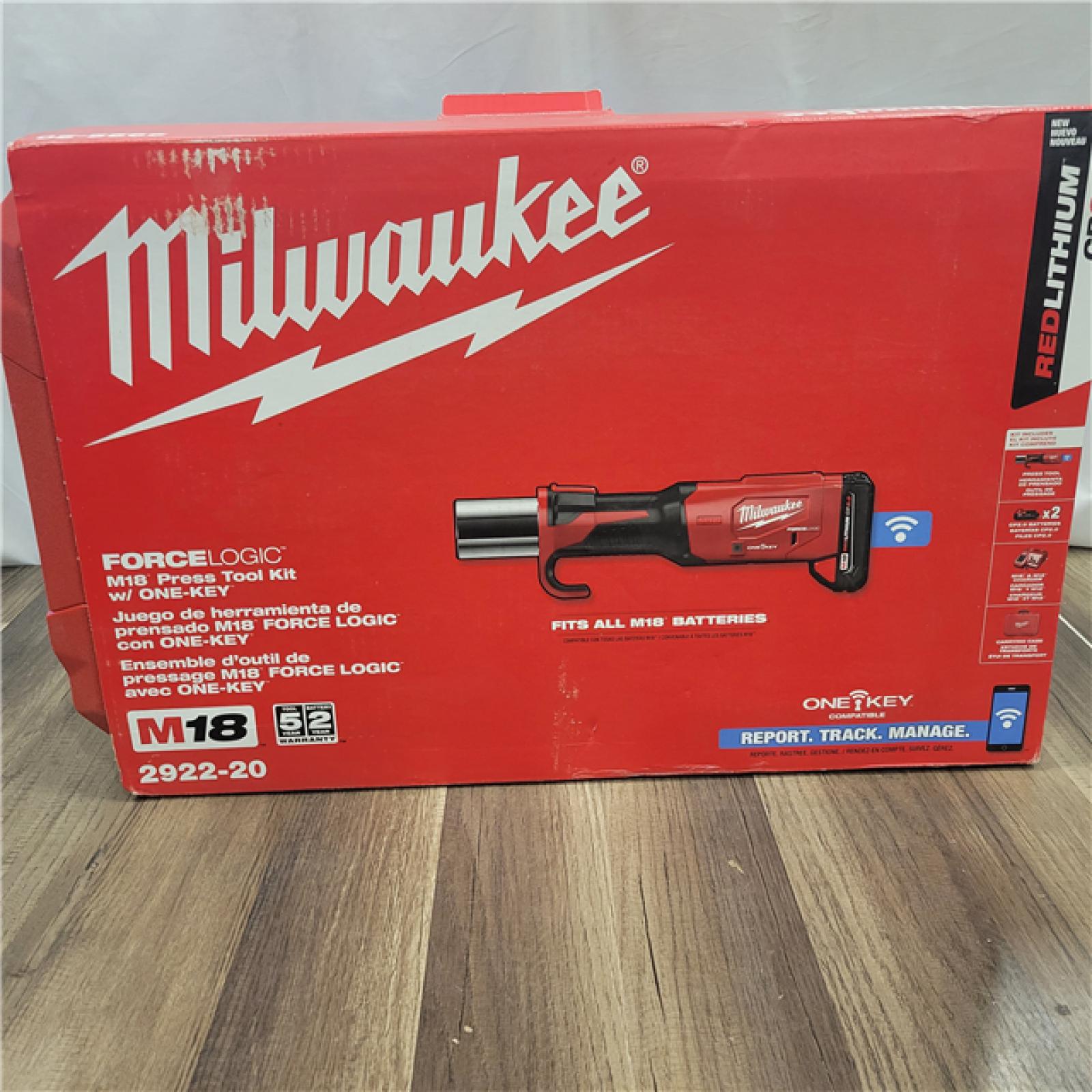 AS-IS  Milwaukee M18 18-Volt Lithium-Ion Brushless Cordless FORCE LOGIC Press Tool