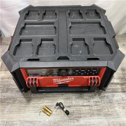 AS-IS Milwaukee Lithium-Ion Cordless PACKOUT Radio/Speaker with Built-In Charger