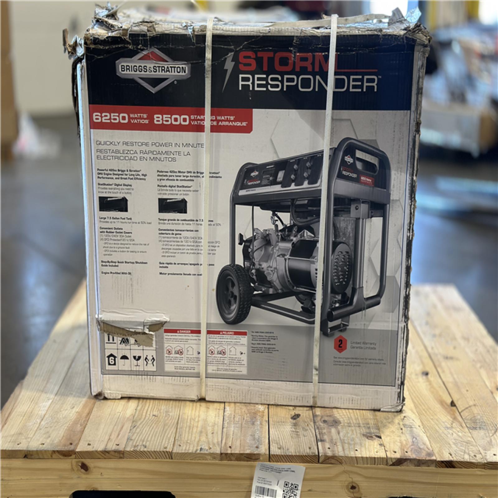 DALLAS LOCATION -  Briggs & Stratton 6 250-Watt Storm Responder Gasoline Powered Portable Generator