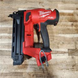 HOUSTON LOCATION - AS-IS Milwaukee  FUEL 18-Volt Lithium-Ion Brushless Cordless Gen II 18-Gauge Brad Nailer (Tool-Only)