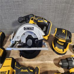 HOUSTON LOCATION - AS-IS (APPEARS LIKE NEW) DEWALT 20-Volt MAX Lithium-Ion Cordless 7 Tool Combo Kit with 2.0 Ah Battery, 5.0 Ah Battery and Charger