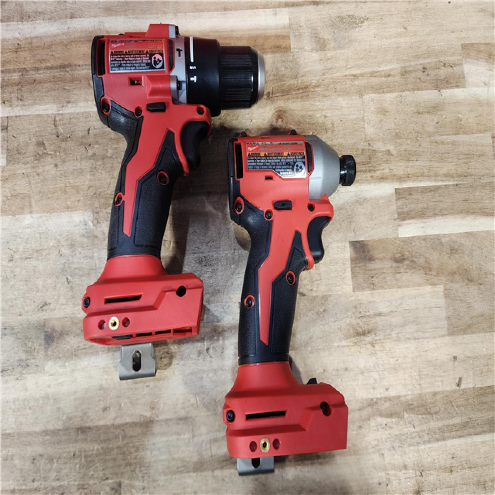 HOUSTON LOCATION - AS-IS Milwaukee 18-Volt Lithium-Ion Brushless Cordless Compact Hammer Drill/Impact Combo Kit
