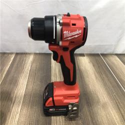 AS-IS Milwaukee 18V Lithium-Ion Brushless Cordless 1/2 in. Compact Drill/Driver Kit
