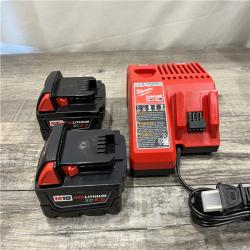 AS-IS Milwaukee 18-Volt Lithium-Ion XC Starter Kit with (2) 5.0Ah Batteries and Charger