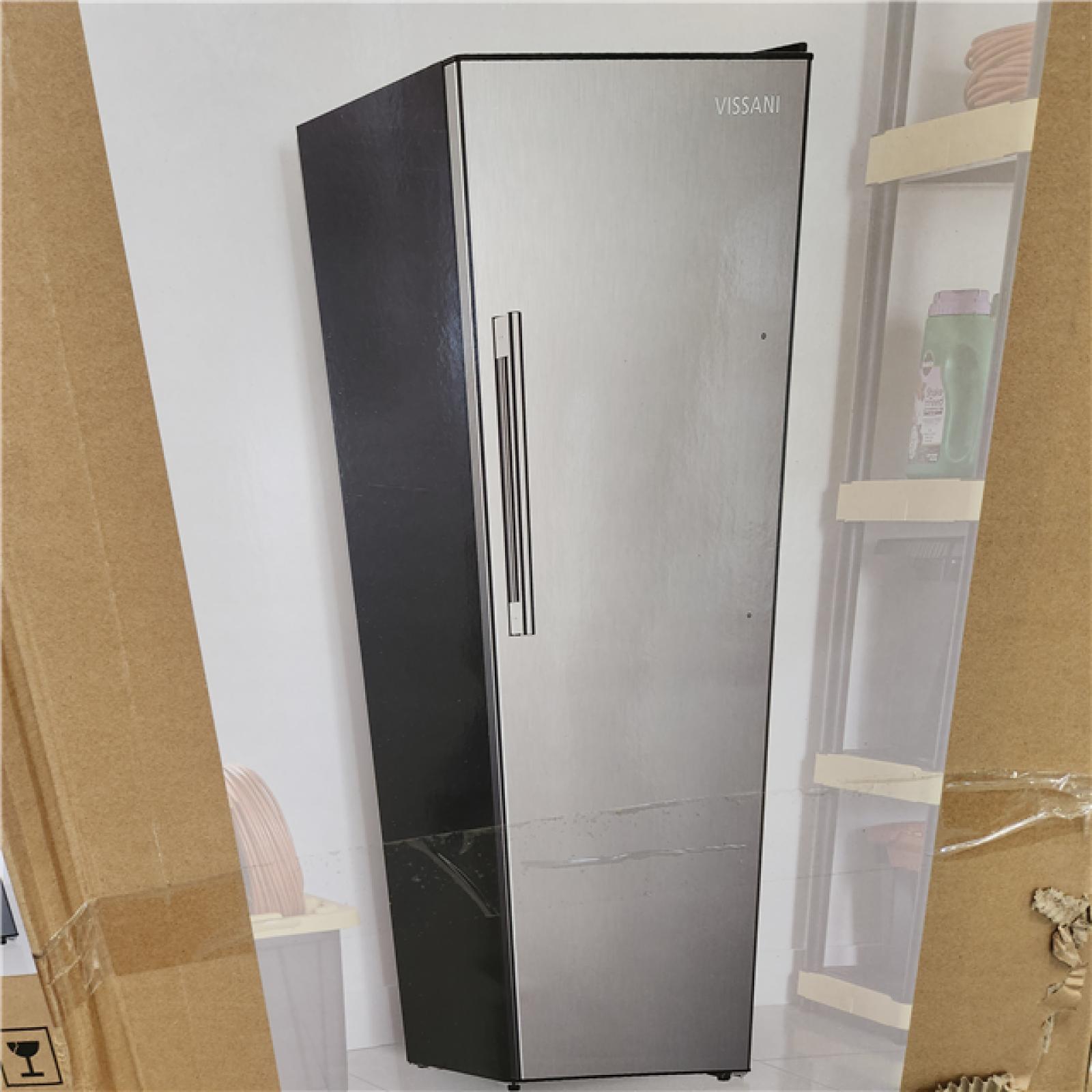 Phoenix NEW 2 Vissani 24 in. 11 cu. ft. Convertible Auto Defrost Garage Ready Upright Freezer/Refrigerator in Stainless Steel, Energy Star