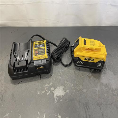AS-IS - DEWALT 20-Volt Maximum XR 5.0 Ah Battery Pack and Charger