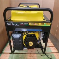 Phoenix AS-IS Champion Power Equipment 7850/6250-Watt Recoil Start Dual Fuel Portable Generator w/ Free 3-Year Warranty for Home Backup and Storm Prep (Cord DOESN'T RETRACT)