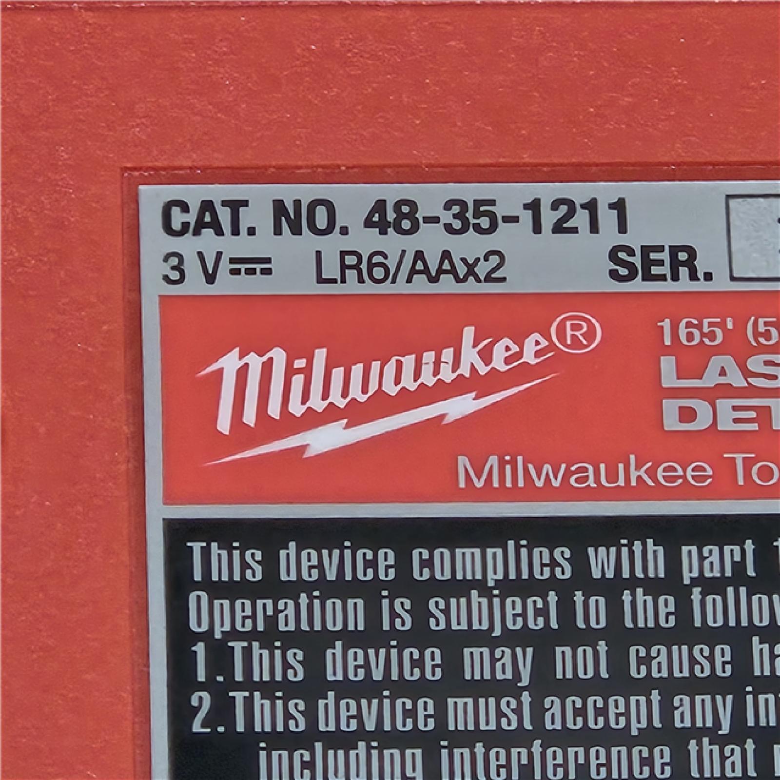 AS-IS Milwaukee Tool Laser Detector 165 Ft.