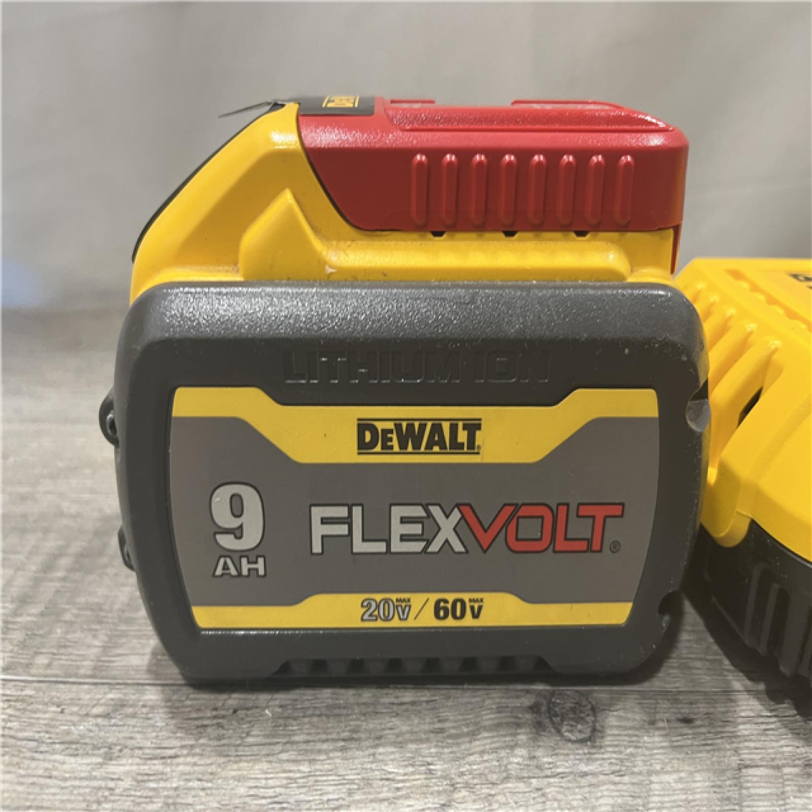 AS-IS DEWALT 20V/60V MAX FLEXVOLT Lithium-Ion 9.0Ah Battery and Charger Starter Kit