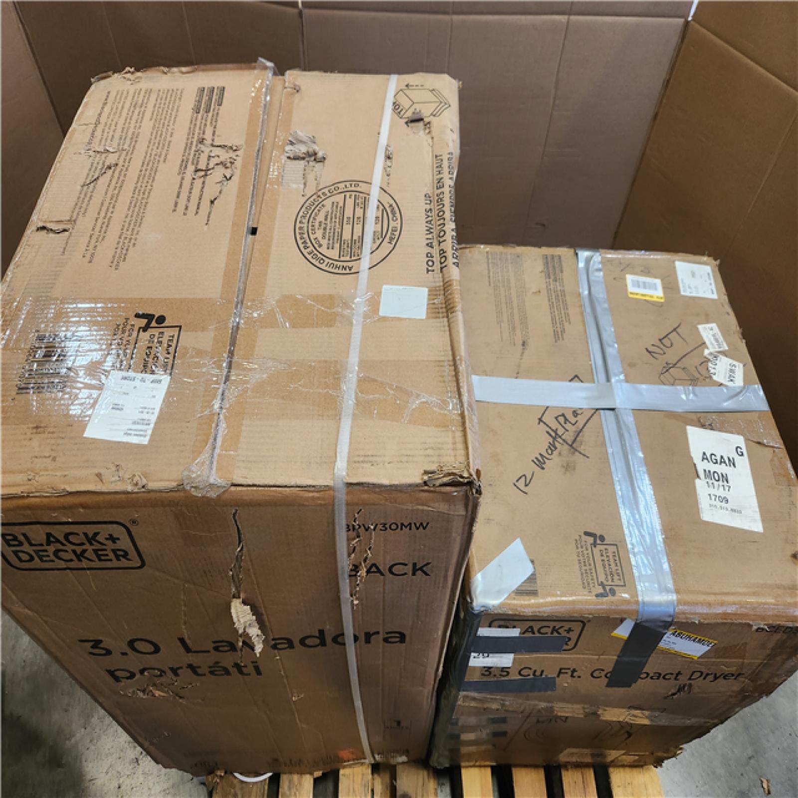Phoenix AS-IS Black and Decker Combo Washer and Dryer Pallet