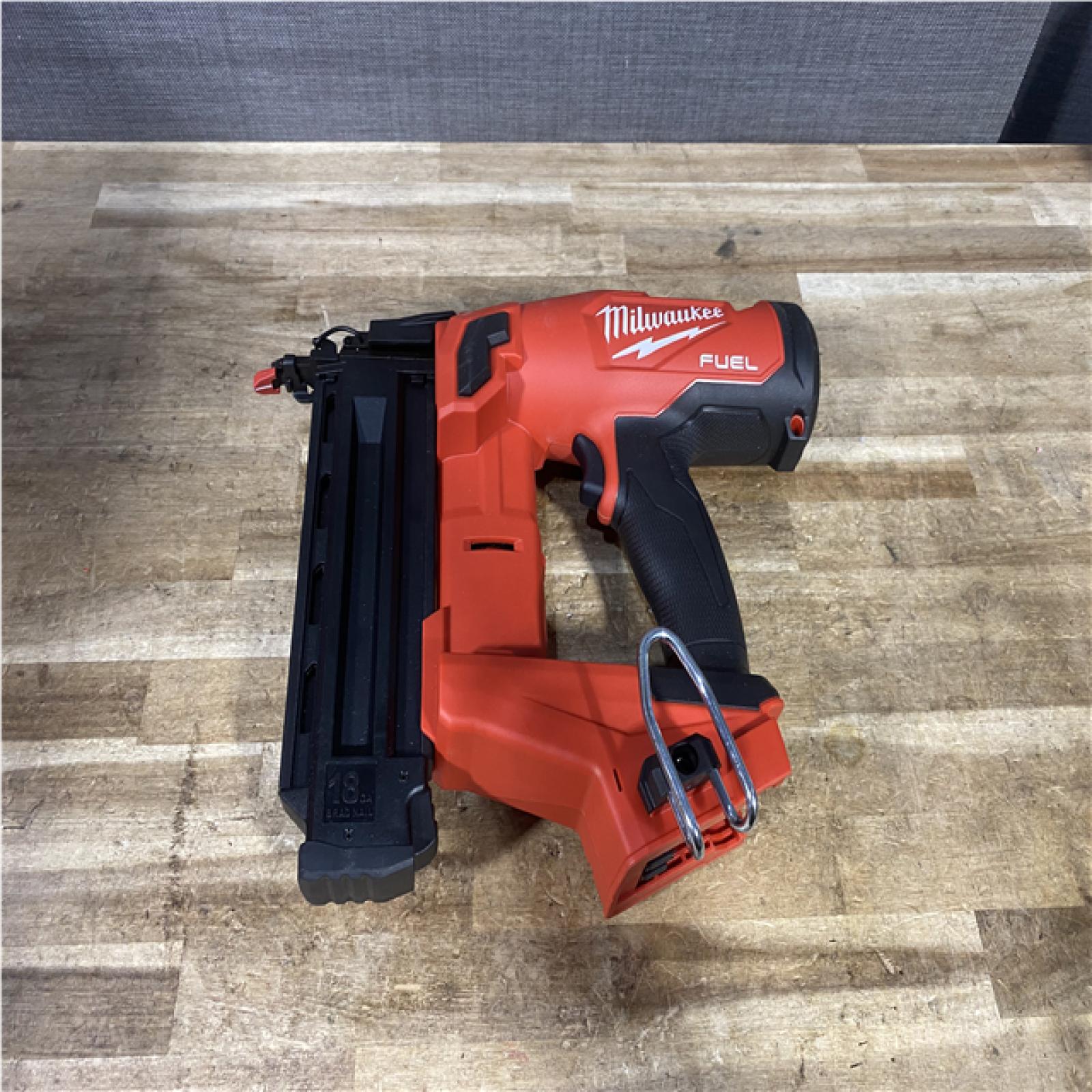 Houston Location AS-IS Milwaukee FUEL 18-Volt Lithium-Ion Brushless Cordless Gen II 18-Gauge Brad Nailer (Tool-Only)