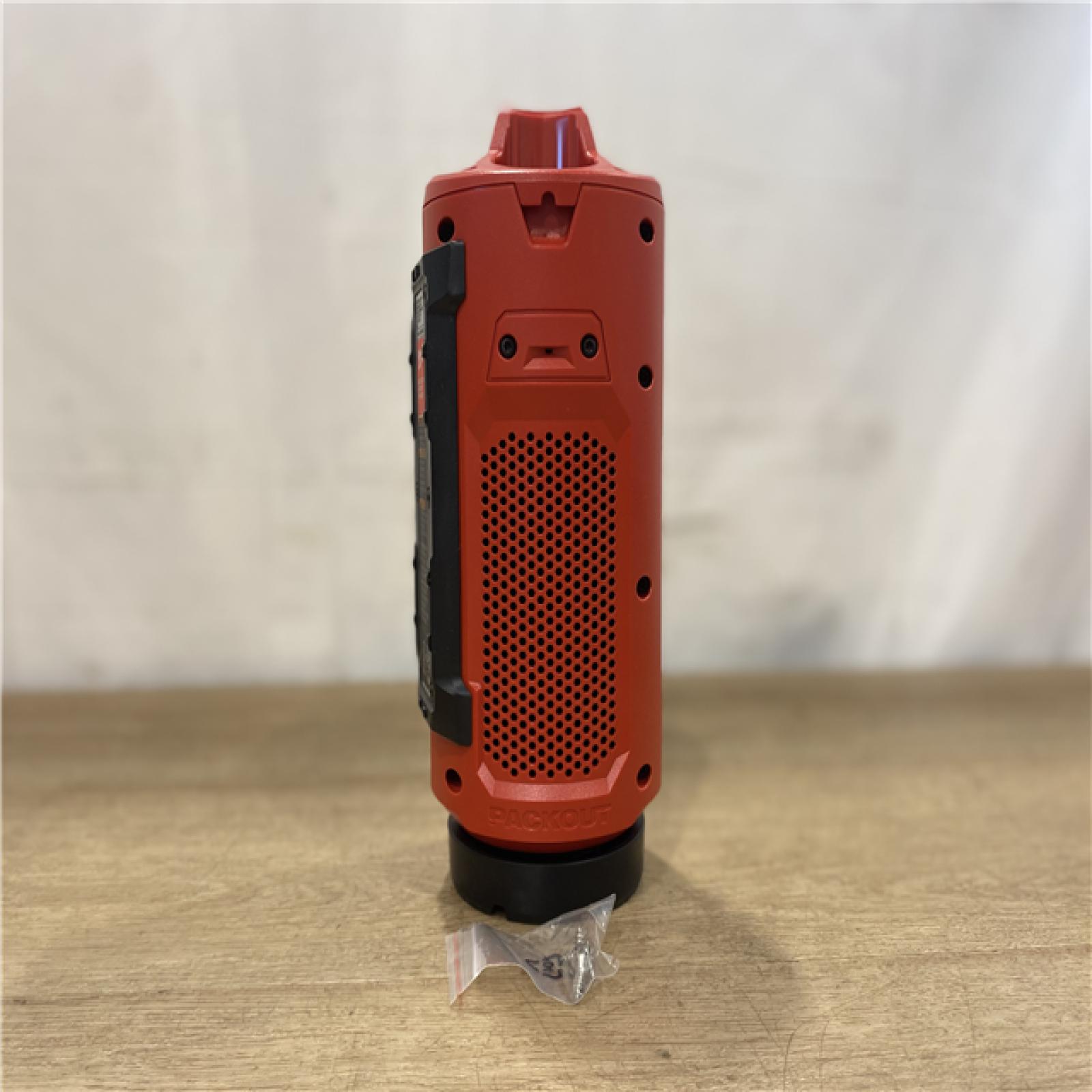 AS-IS Milwaukee 12-Volt Lithium-Ion Cordless Bluetooth Jobsite Speaker with PACKOUT Compatibility