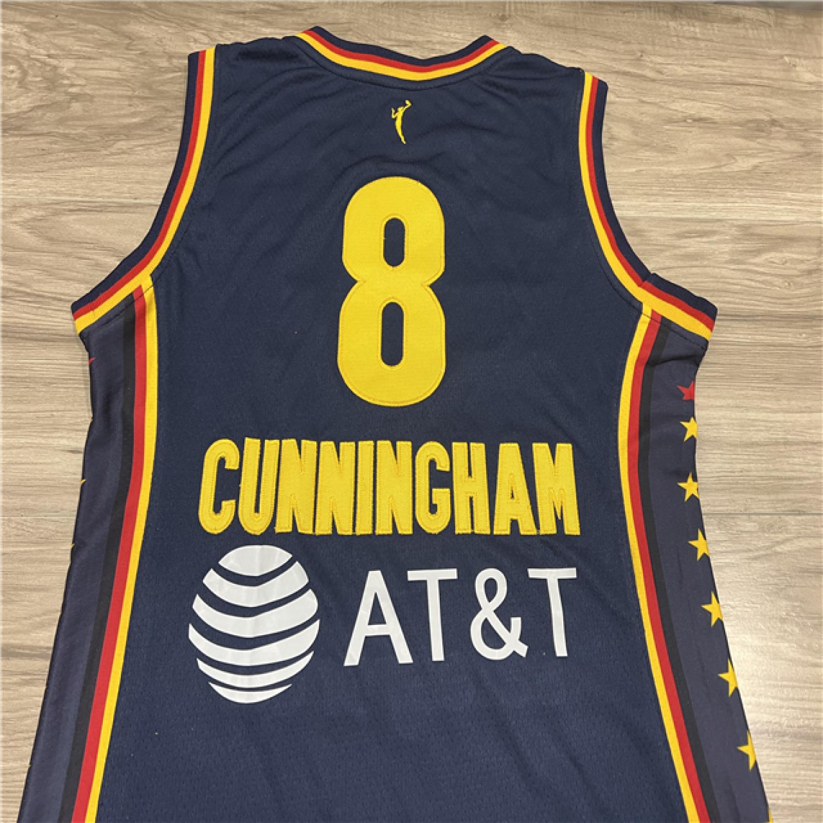 Indiana Fever Jersey Feature The Eli Lilly Logo