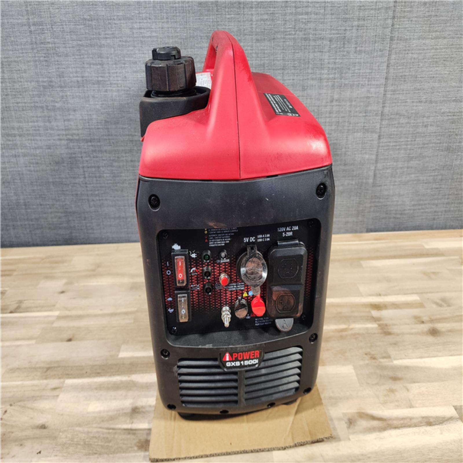 HOUSTON LOCATION - AS-IS 1500-Watt Recoil Start Gasoline Powered Ultra-Light Inverter Generator with 60cc OHV Engine and CO Sensor Shutdown