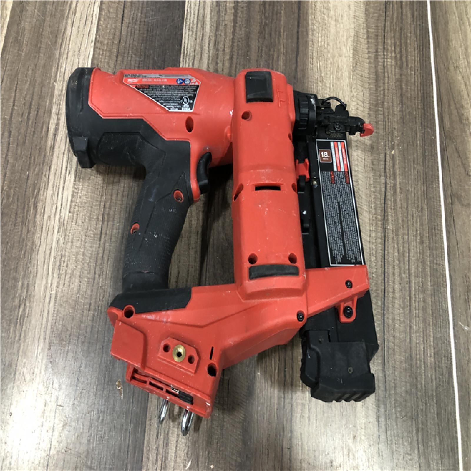AS-IS Milwaukee FUEL 18-Volt Lithium-Ion Brushless Cordless Gen II 18-Gauge Brad Nailer (Tool-Only)