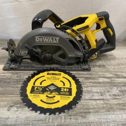 AS-IS DEWALT FLEXVOLT 60V MAX Cordless Brushless 7-1/4 in. Wormdrive Style Circular Saw (Tool Only)
