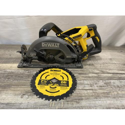 AS-IS DEWALT FLEXVOLT 60V MAX Cordless Brushless 7-1/4 in. Wormdrive Style Circular Saw (Tool Only)