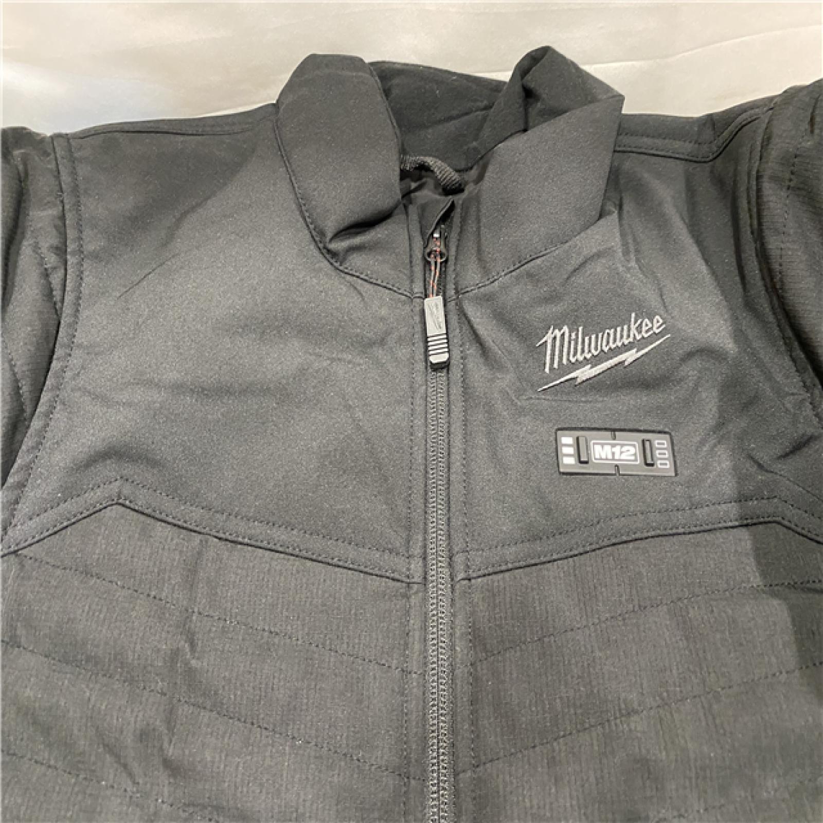 AS-IS Milwaukee Women's Medium 12-Volt Lithium-Ion Cordless AXIS Black Heated Quilted Jacket Kit