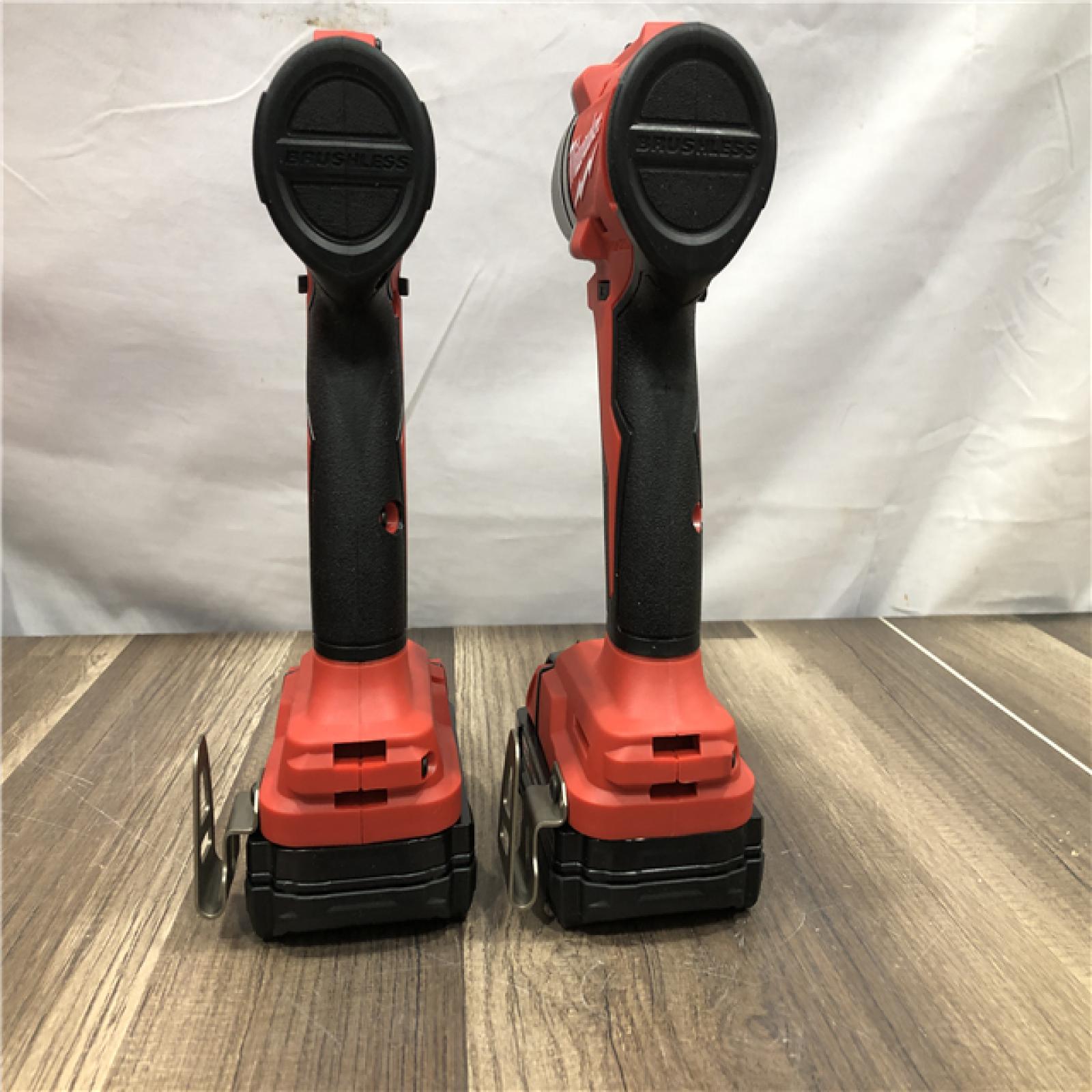 AS-IS Milwaukee M18 18V Lithium-Ion Brushless Cordless Compact Drill/Impact Combo Kit