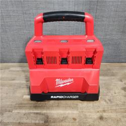 HOUSTON LOCATION - AS-IS (APPEARS LIKE NEW) Milwaukee M18 Packout Six Bay Rapid Charger (Tool-Only)
