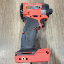 AS-IS  Milwaukee 2953-20 18V Lithium-Ion Brushless Cordless 1/4   Hex Impact Driver Bare Tool  Red