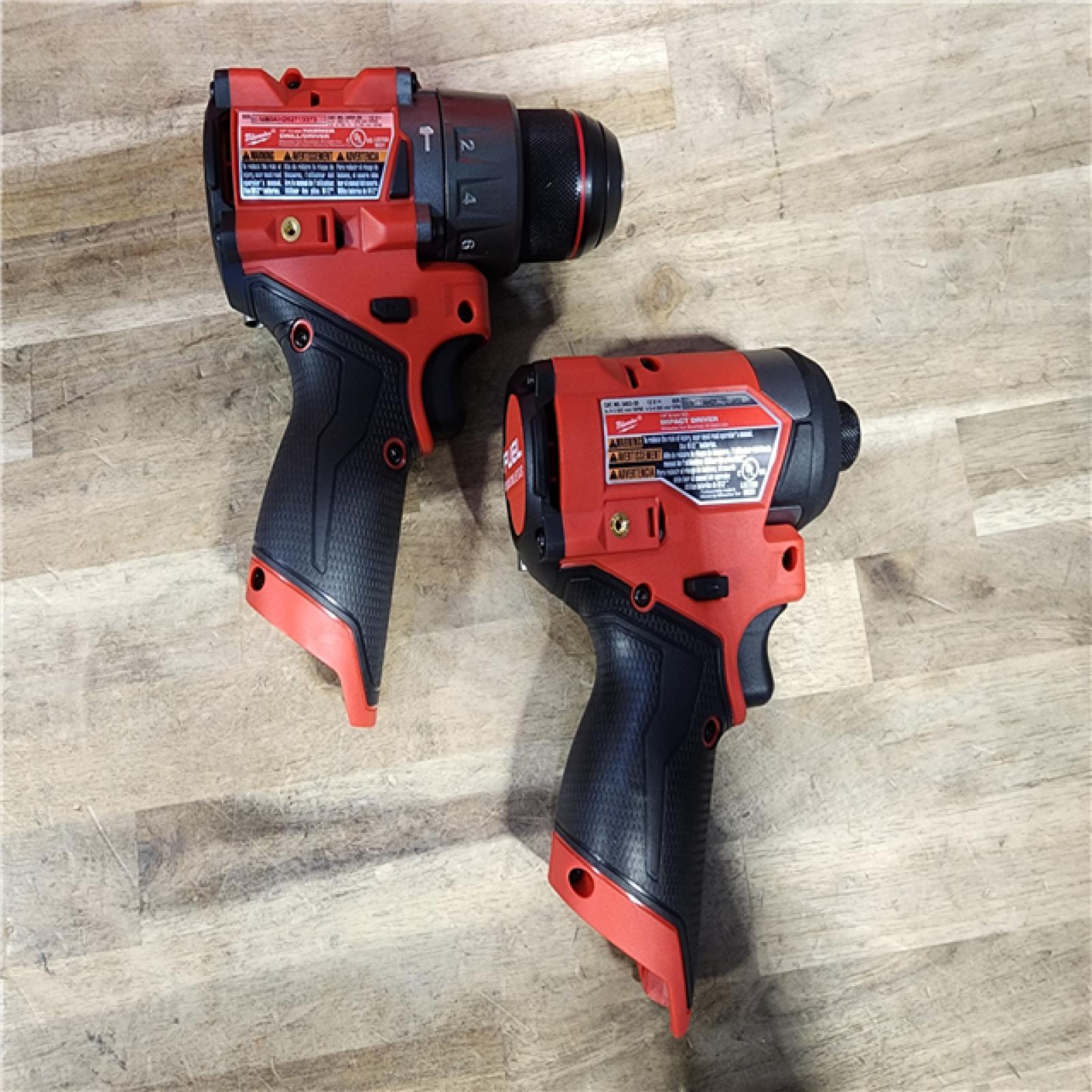 HOUSTON LOCATION - AS-IS Milwaukee 3497-22 12V Brushless Hammer Drill and Impact Driver Combo Kit