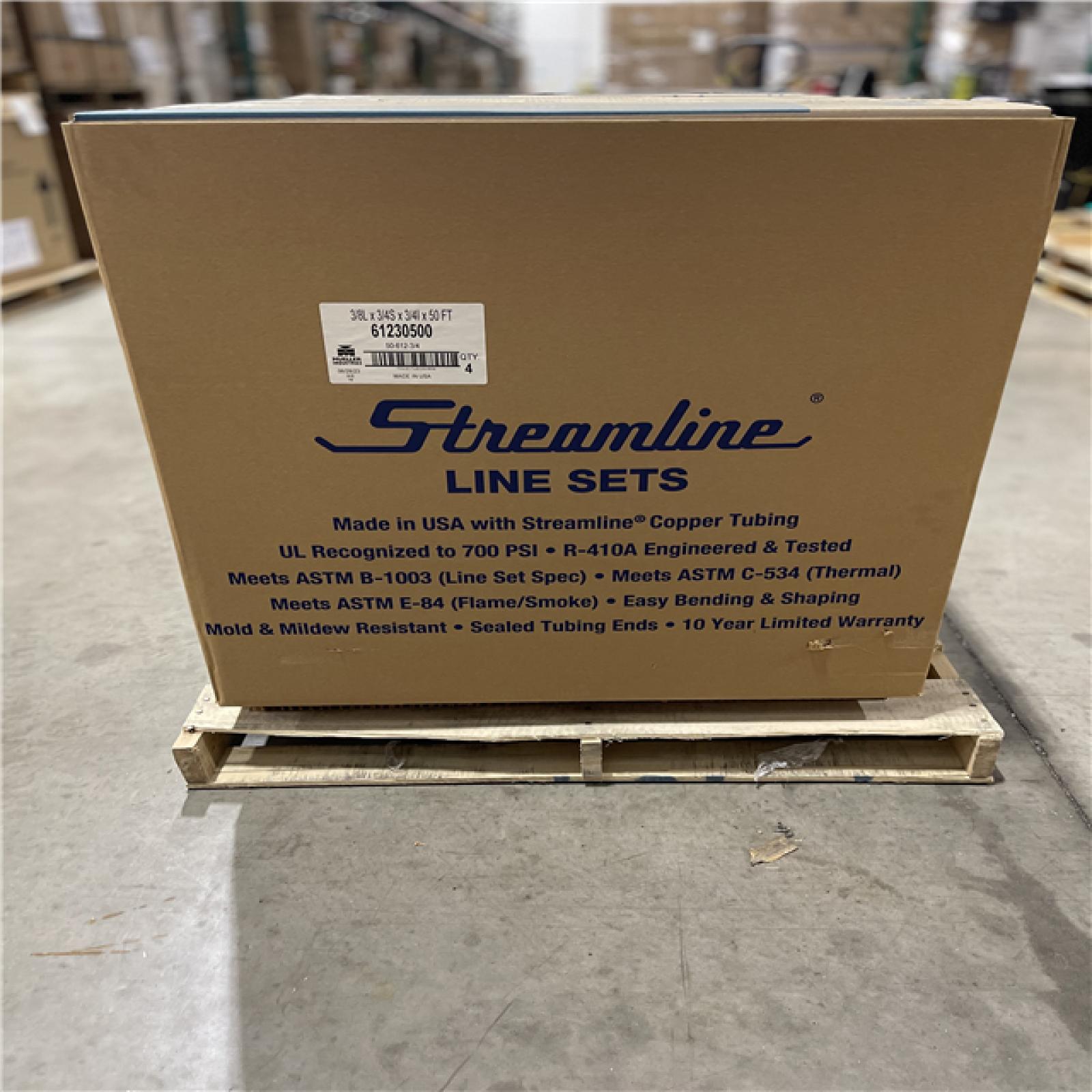 DALLAS LOCATION- NEW! -Mueller Streamline 3/8L x 3/4S x 3/4I X 50FT Standard Line Set PALLET (4 UNITS)