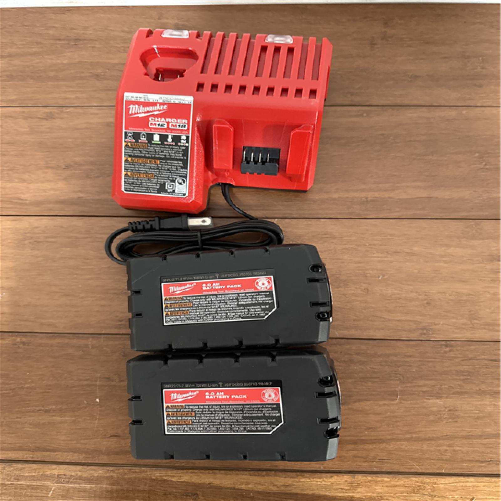 California NEW Milwaukee M18 Red Lithium Batteries  (2) & Charger