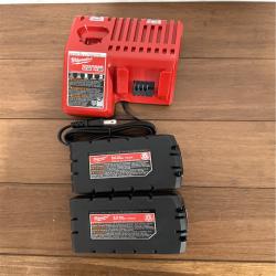 California NEW Milwaukee M18 Red Lithium Batteries  (2) & Charger