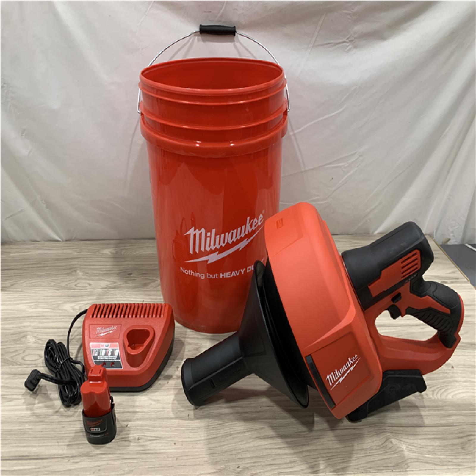 AS-IS Milwaukee M12 12-V Lithium-Ion Cordless Drain Snake Auger Kit