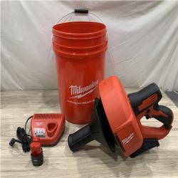 AS-IS Milwaukee M12 12-V Lithium-Ion Cordless Drain Snake Auger Kit