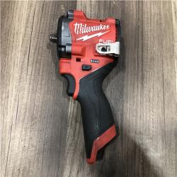 AS-IS Milwaukee FUEL 12V Lithium-Ion Brushless Cordless Stubby 3/8 in. Impact Wrench (Tool-Only)