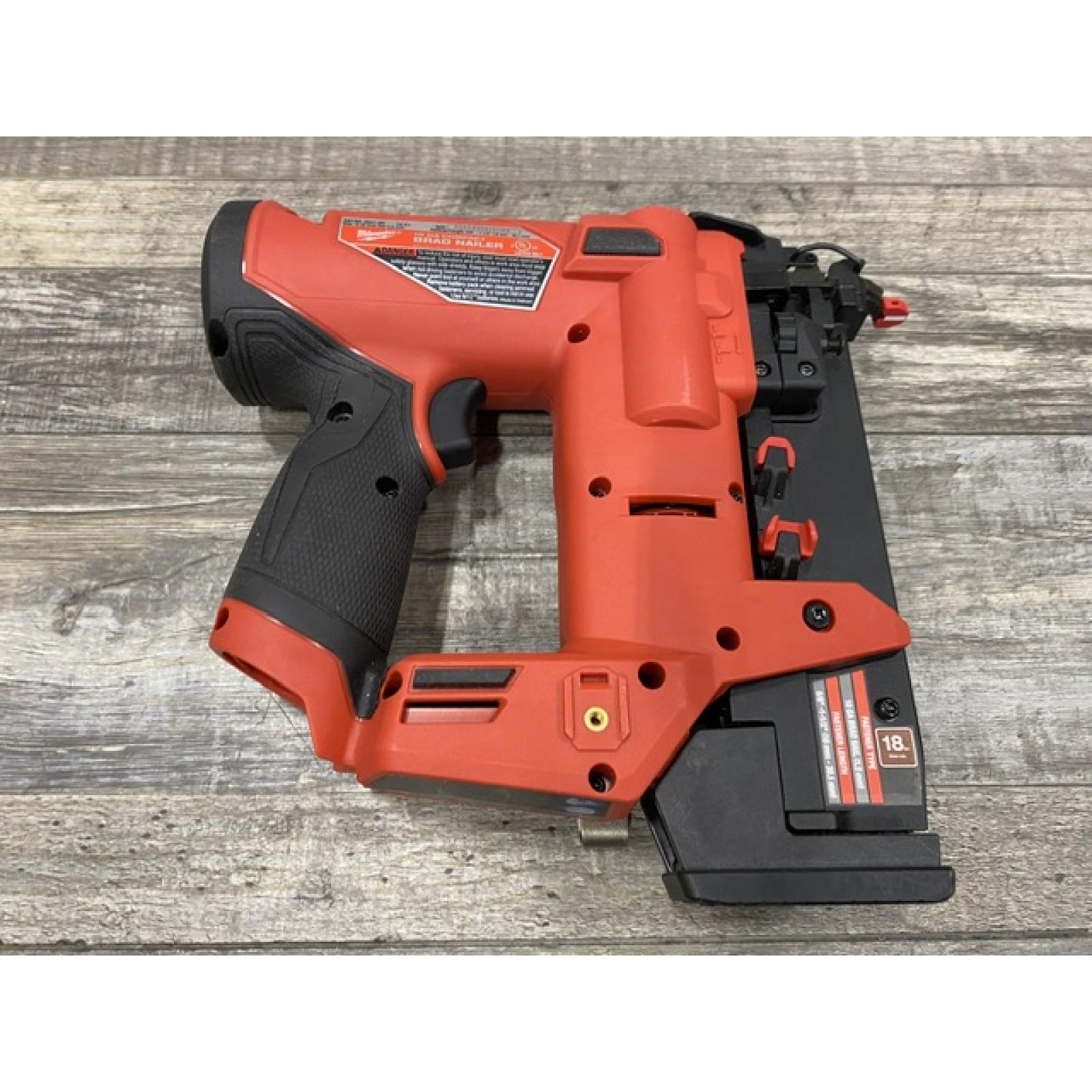 AS-IS Milwaukee FUEL 12-Volt Lithium-Ion Brushless Cordless 18-Gauge 1-1/2 in. Compact Brad Nailer (Tool Only)