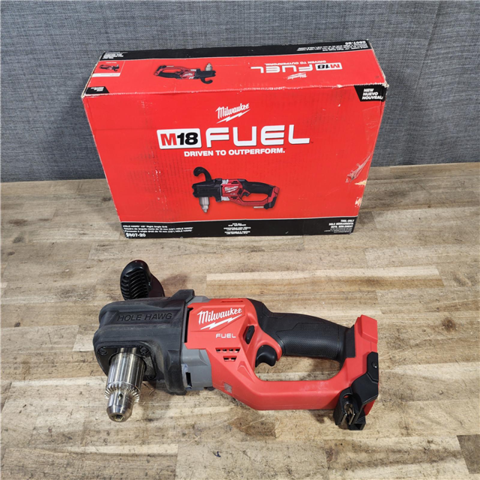 HOUSTON LOCATION - AS-IS Milwaukee  FUEL GEN II 18V Lithium-Ion Brushless Cordless 1/2 in. Hole Hawg Right Angle Drill (Tool-Only)