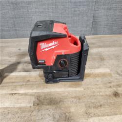 HOUSTON LOCATION - AS-IS Milwaukee Green 125 Ft. Cross Line and Plumb Points Laser Level Kit