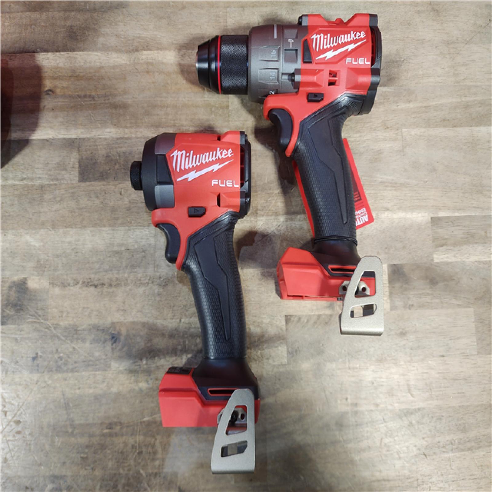HOUSTON LOCATION - AS-IS MILWAUKEE FUEL 18V Lithium-Ion Brushless Cordless Hammer Drill and Impact Driver Combo Kit (2-Tool) with 2 Batteries