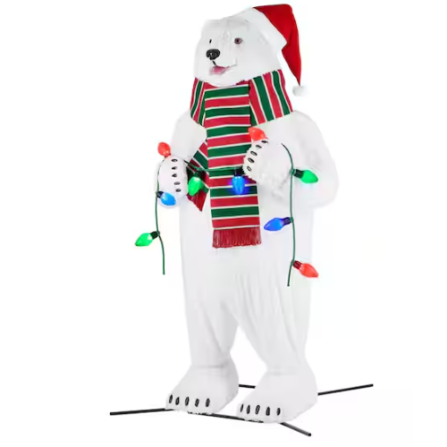 DALLAS LOCATION- AS-IS HOME ACCENTS HOLIDAY 10 FT GIANT POLAR BEAR