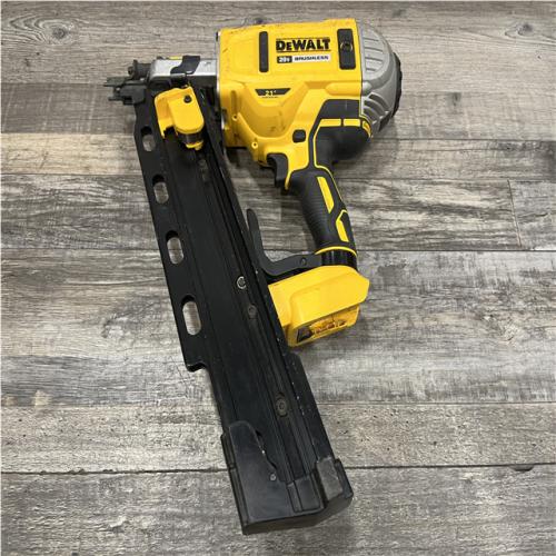 AS-IS DEWALT 20V MAX XR Lithium-Ion Electric Cordless Brushless 2-Speed 21° Plastic Collated Framing Nailer (Tool Only)