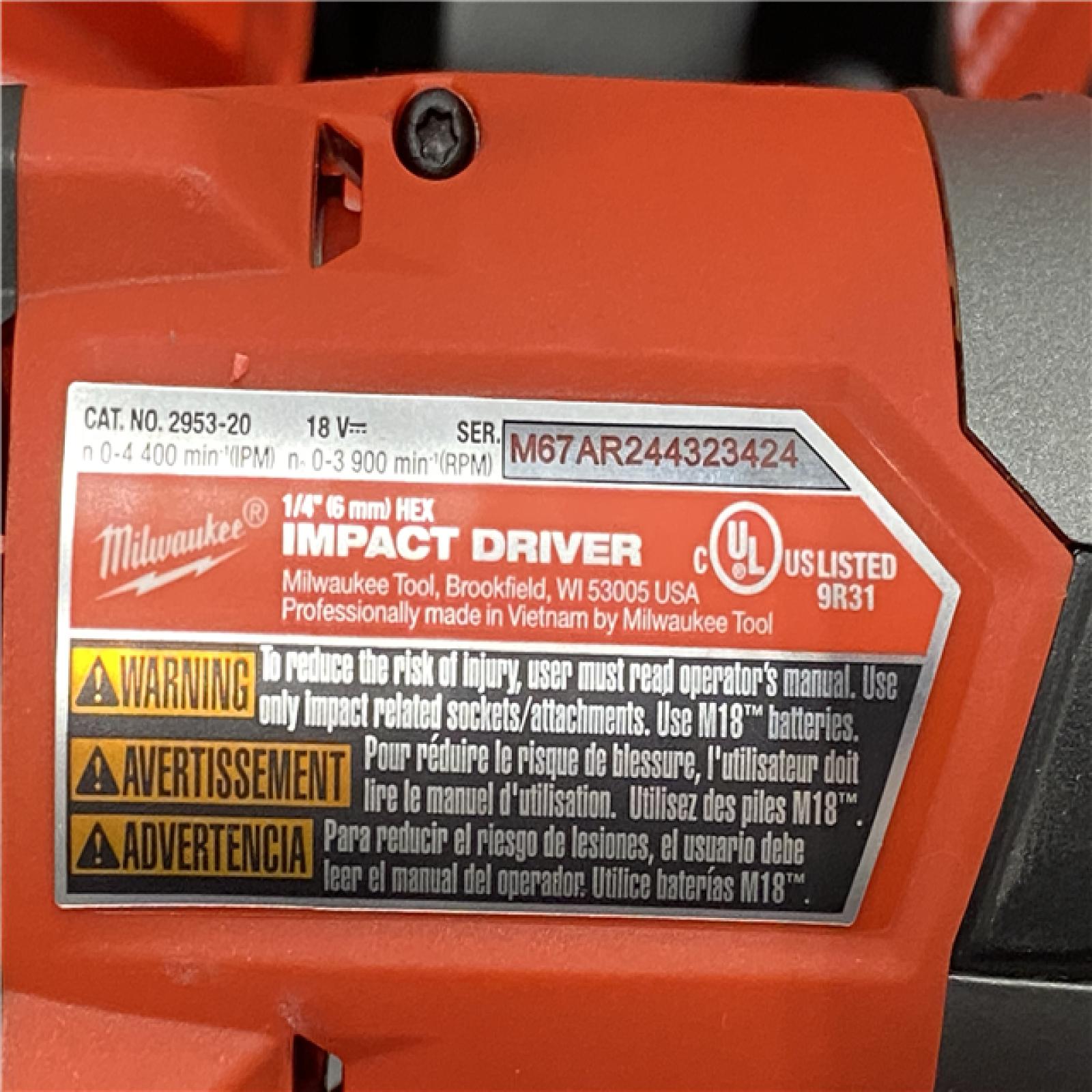 AS-IS Milwaukee FUEL 18V Lithium-Ion Brushless Cordless Hammer Drill and Impact Driver Combo Kit