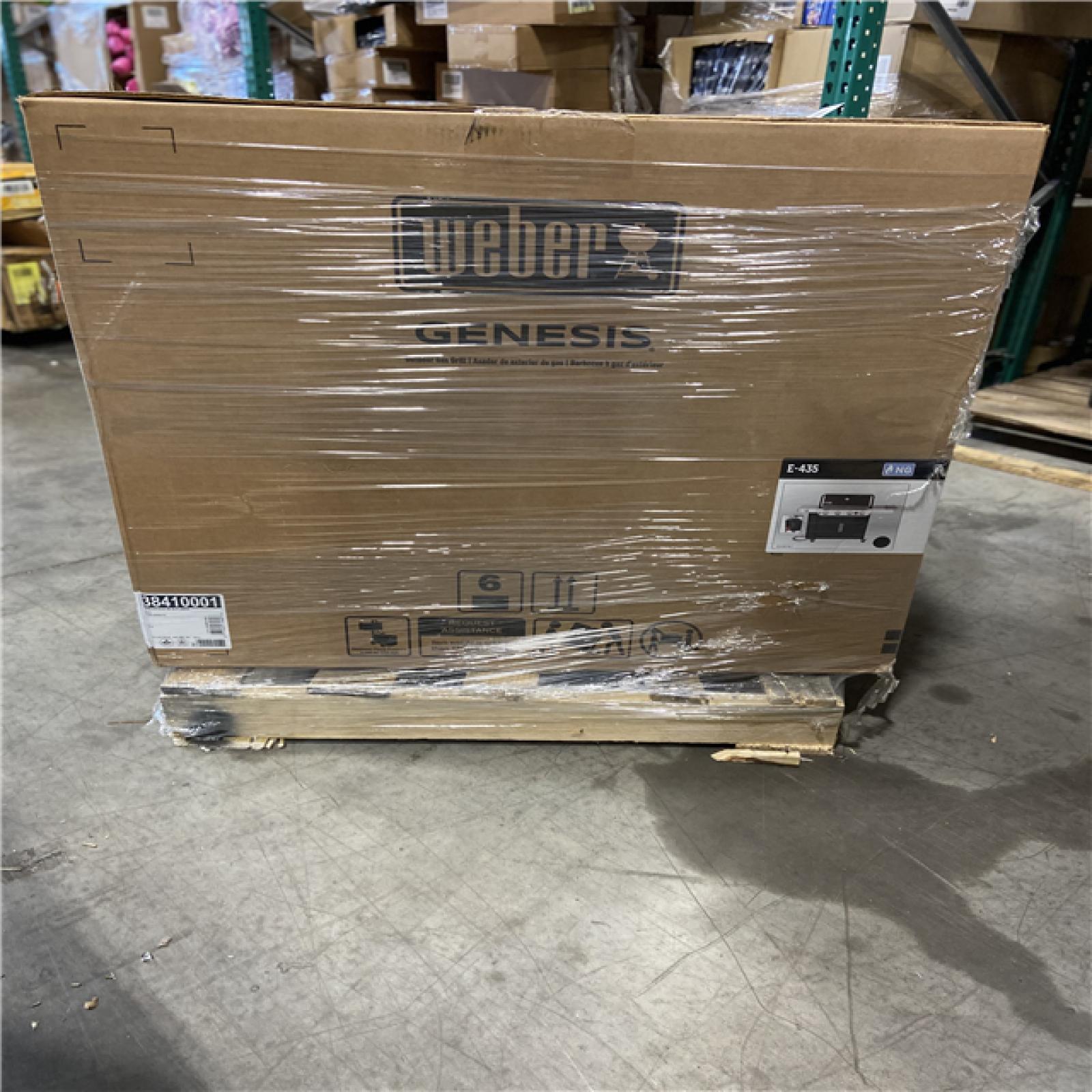DALLAS LOCATION- Weber Genesis E-435 4-Burner Natural Gas Grill in Black with Side Burner