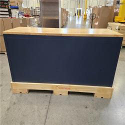 DALLAS LOCATION- HUSKY Tool Storage Heavy Duty 84 in. W x 24 in. D Matte Blue Mobile Workbench Cabinet