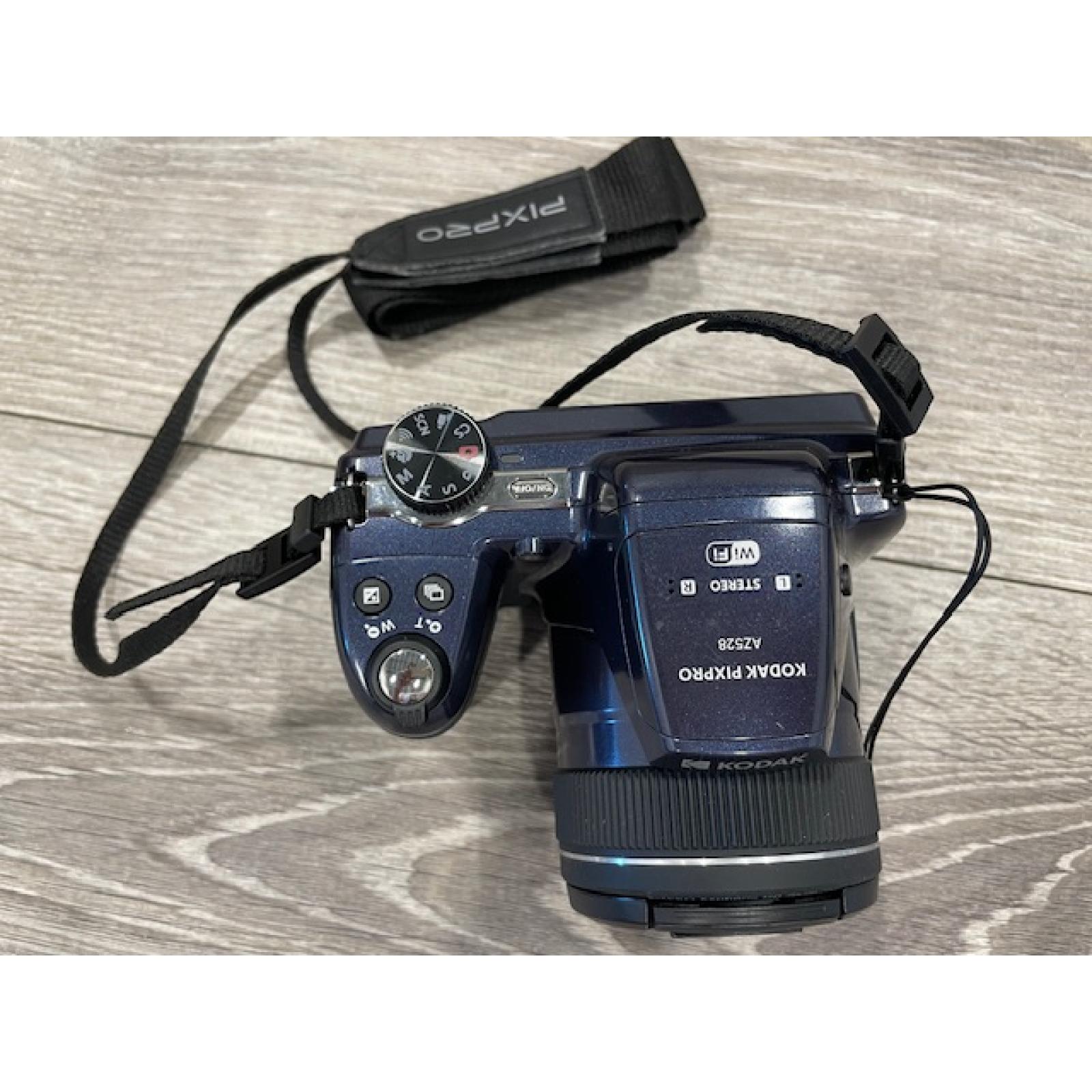 AS-IS KODAK PIXPRO AZ528 Astro Zoom BSI-CMOS Bridge Digital Camera - 16MP 52X 1080p Wi-Fi (Midnight Blue)