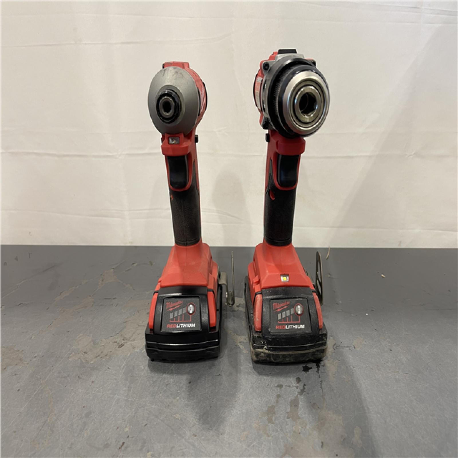 AS-IS - Milwaukee M18 18V Lithium-Ion Brushless Cordless Compact Drill/Impact Combo Kit