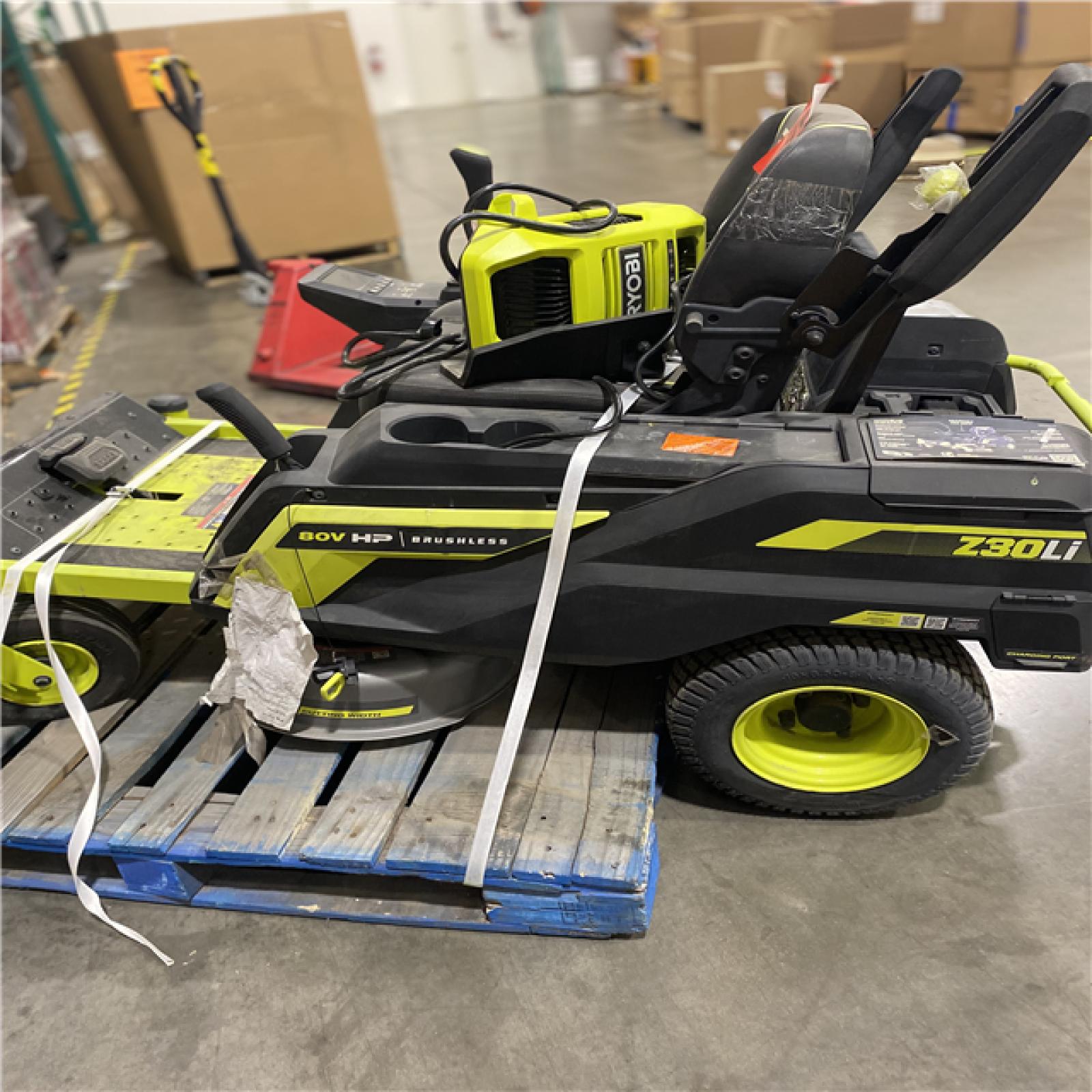 Dallas Location - As-Is RYOBI 80V HP Brushless 30 in. Riding Mower with (2) 80V 10 Ah Batteries and Charger