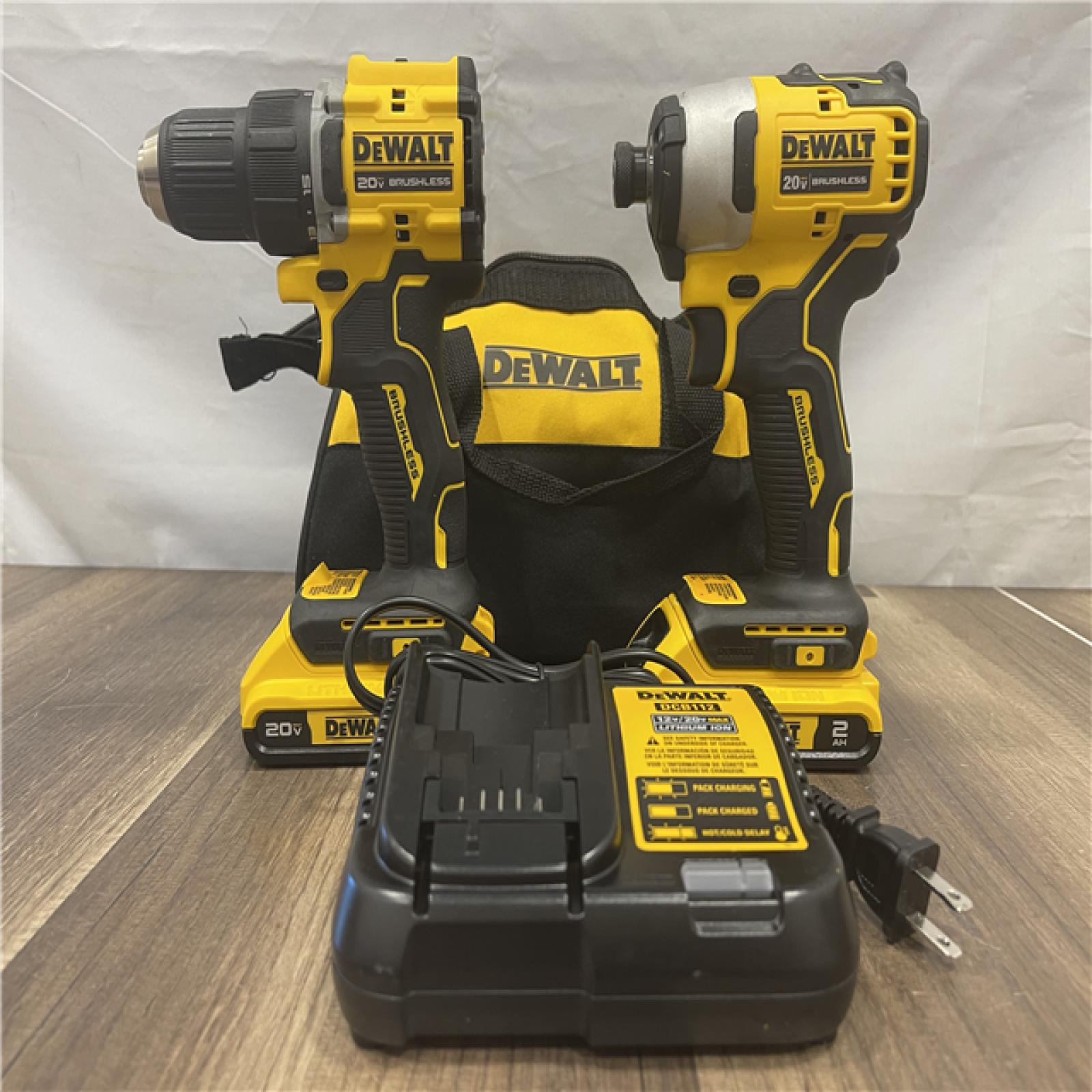 AS-IS DEWALT ATOMIC 20-Volt MAX Lithium-Ion Cordless Combo Kit