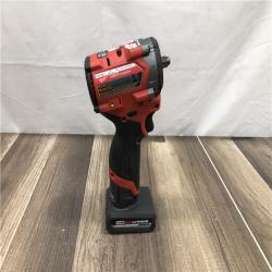 AS-IS Milwaukee FUEL 12V Li-Ion Brushless Cordless Stubby 3/8 in. Impact Wrench Kit